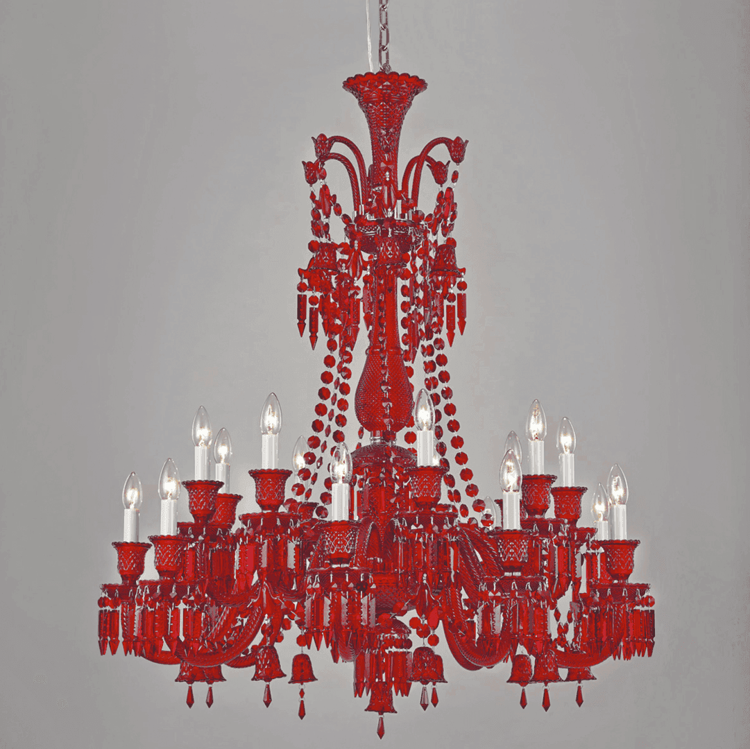 Wynn Chandelier Red, 5091, from High Style Event Rentals