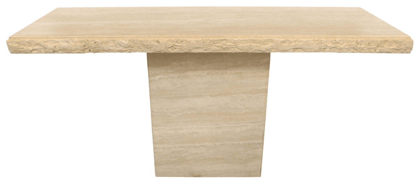 Massive Italian Travertine Console Table, from The Window