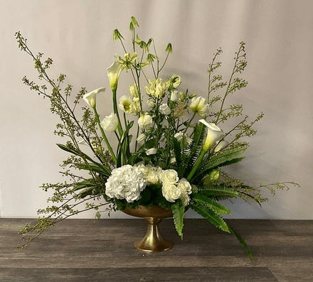 FRESH Elegant White Console Floral, FF1331, from Sandy Rose Floral