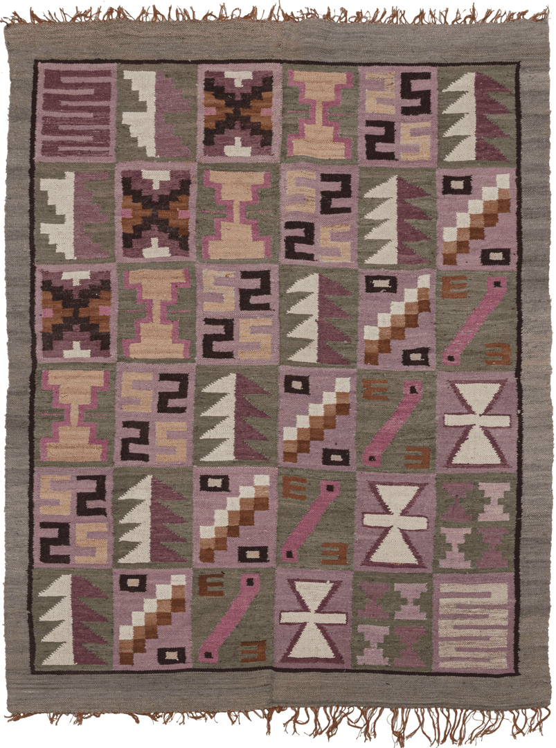 Vintage Peruvian Kilim - 3'10 x 5'3, BK2284, from Heirloom Rugs