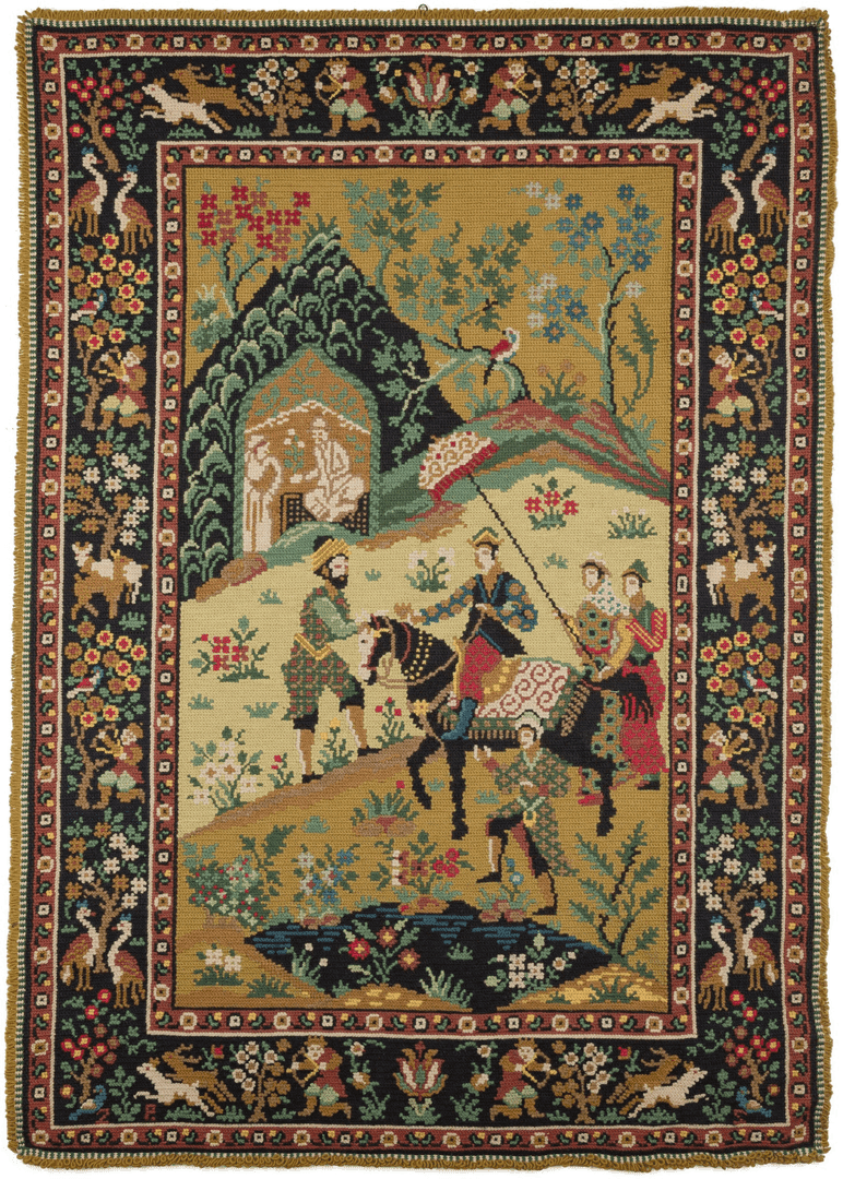 Portuguese Needlepoint Tapestry - 4' x 6', BK1392, from Heirloom Rugs