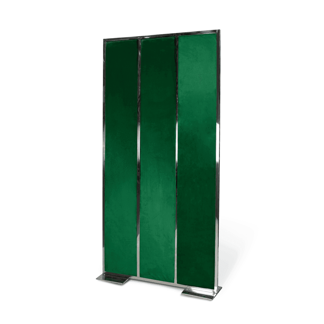 Hampton Panel-Silver & Emerald, 5877, from High Style Event Rentals