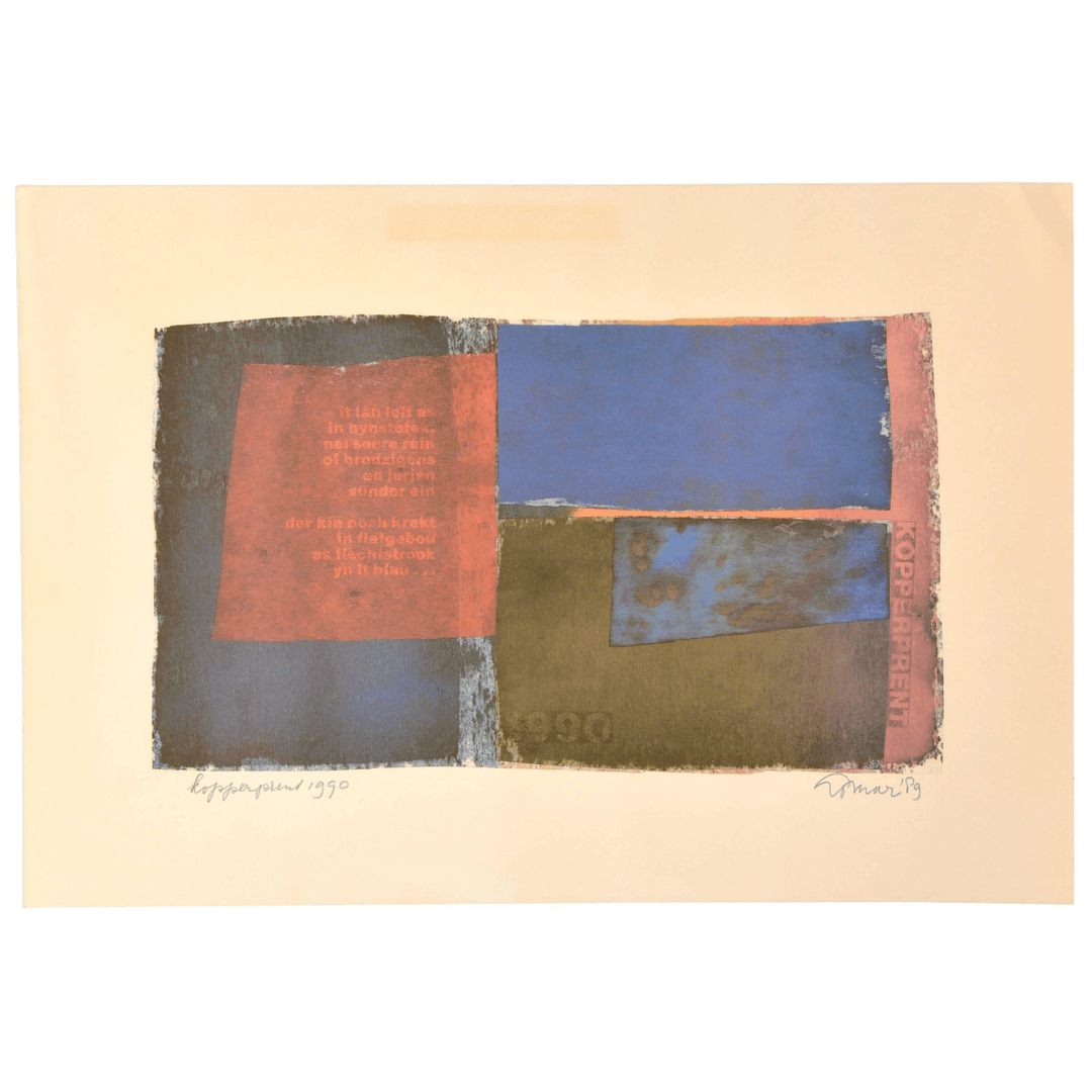 Signed Composition by Jan Loman, 1990, f_8008523, from Motley