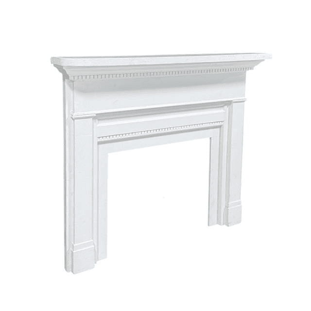 FIREPLACE-MANTEL-WHITE-WOOD, 48140037, from propNspoon