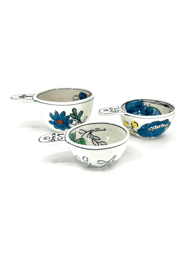 Floral Ceramic Measuring Cups, from Hero & Beauty