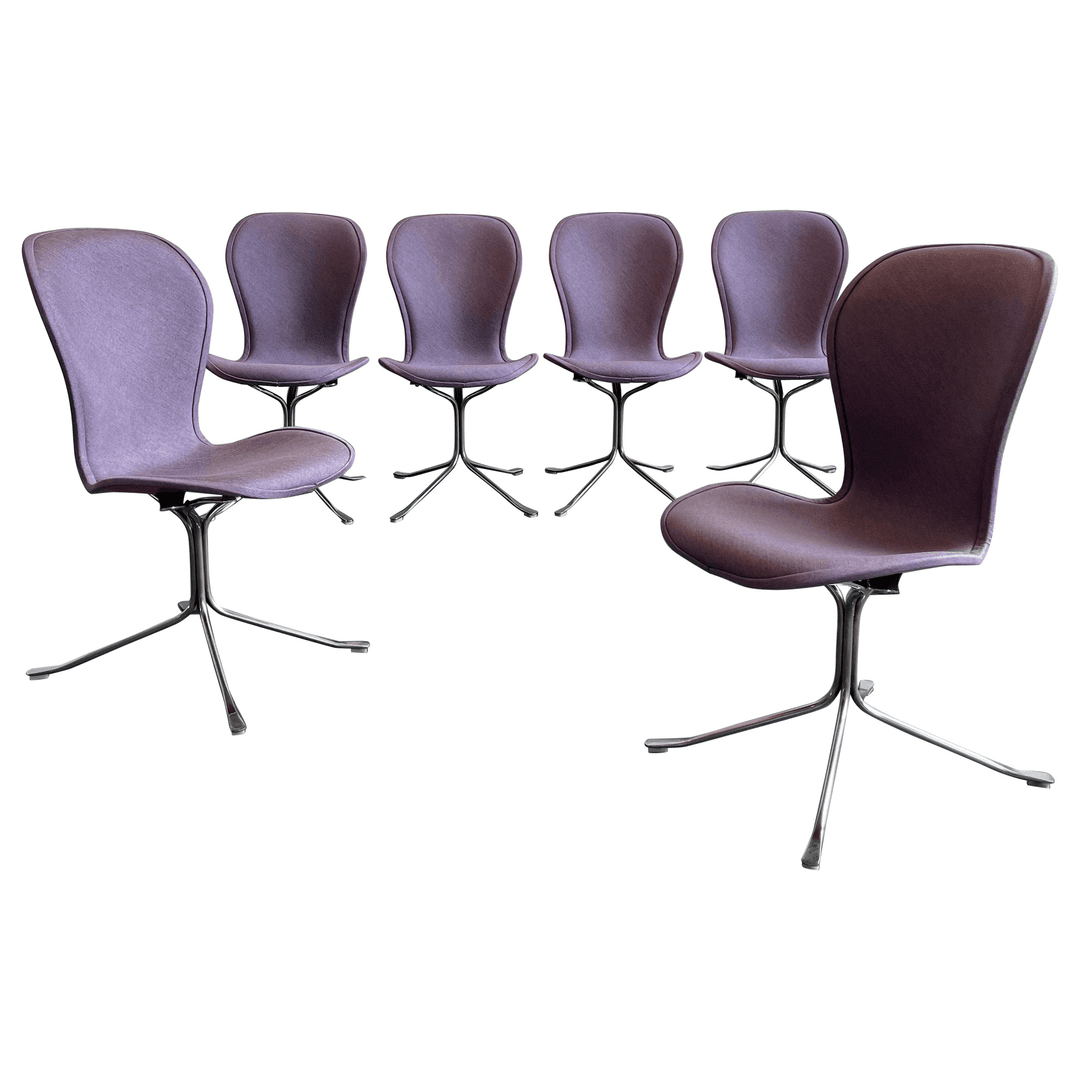 Set Of Six Upholstered Ion Dining Chairs By Gideon Kramer, f_40814892, from City Foundry