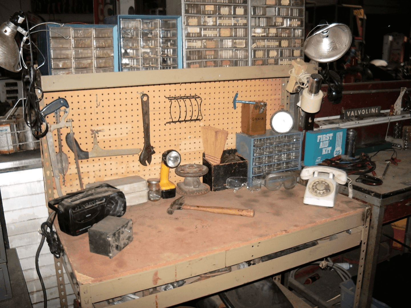 work table, from Alley Cats Props