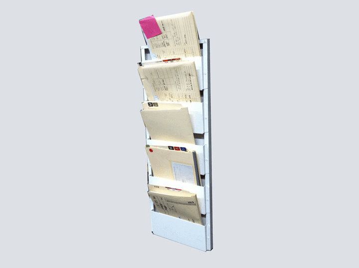 Chart Rack – 5 Slot Wall Mount, from A1 Medical Integration