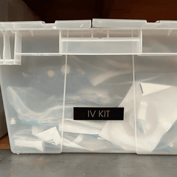 IV Kit Bin, 00295, from North Shore Props