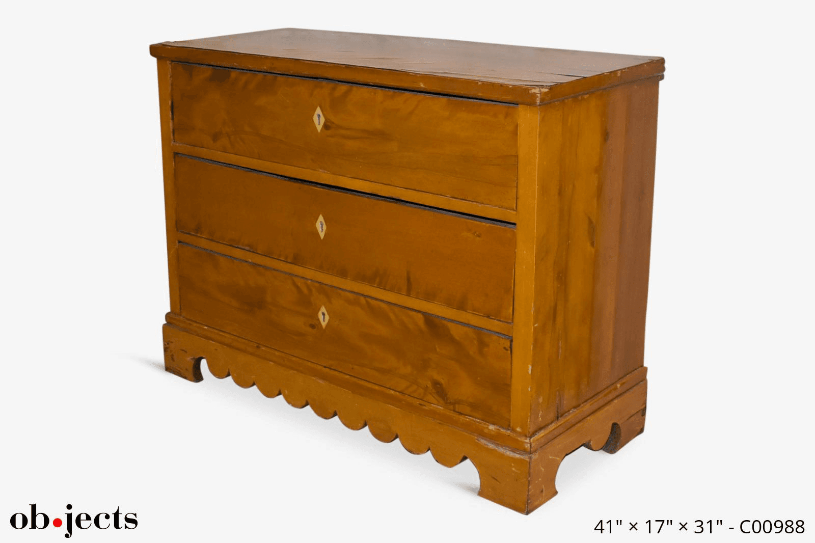 Chest 3 Drawers Birch Swedish, C00988, from Ob-jects