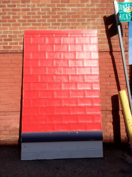 6'x10' Cement Block Wall With Molding, SS250027, from Scenery Saver