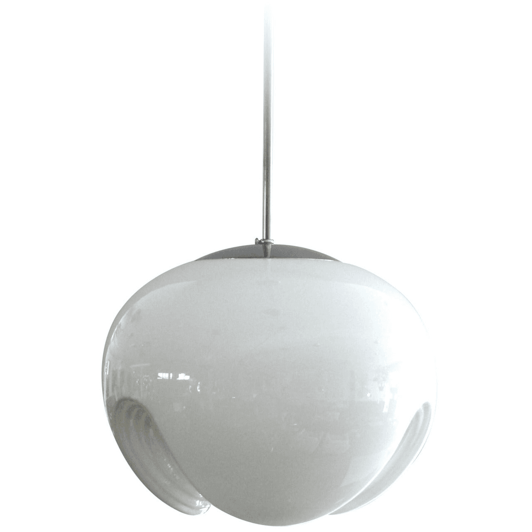 Large Koch and Lowy Milk Glass Pendant, f_1572772, from Orange Furniture