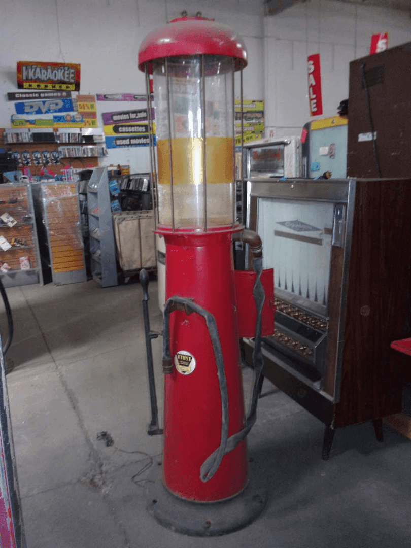1920's Gravity Fed Gas Pumps Red, from Alley Cats Props