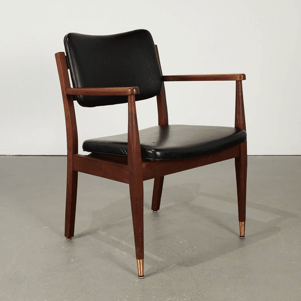 Mid-Century Modern Walnut Armchair, 500050, from Gotham Props