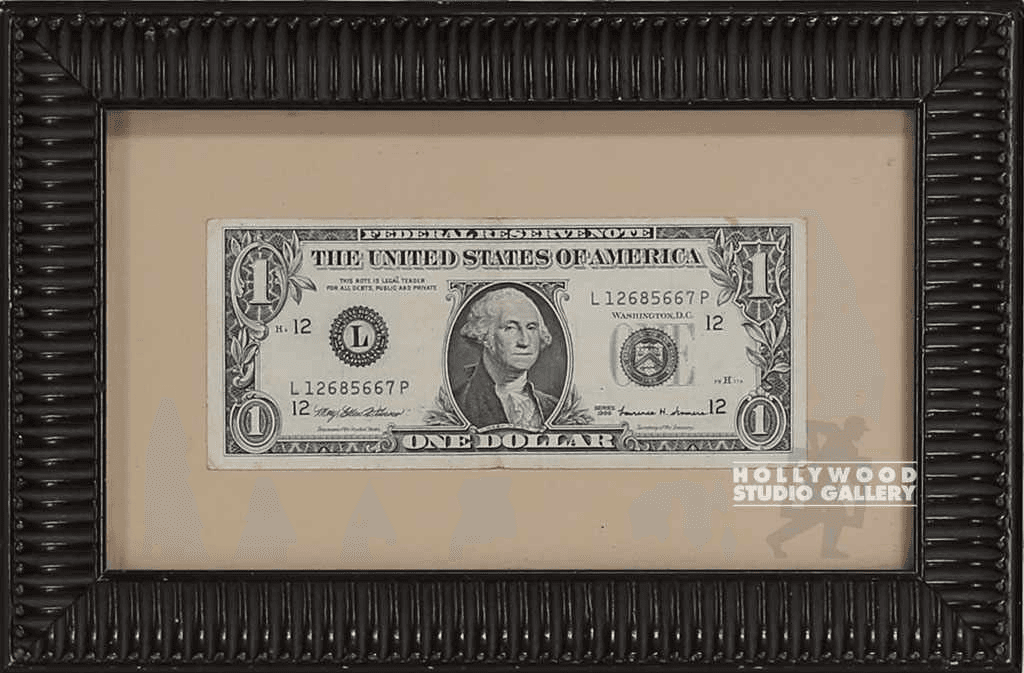 7X11 FRAMED DOLLAR BILL, RE-13465, from Hollywood Studio Gallery