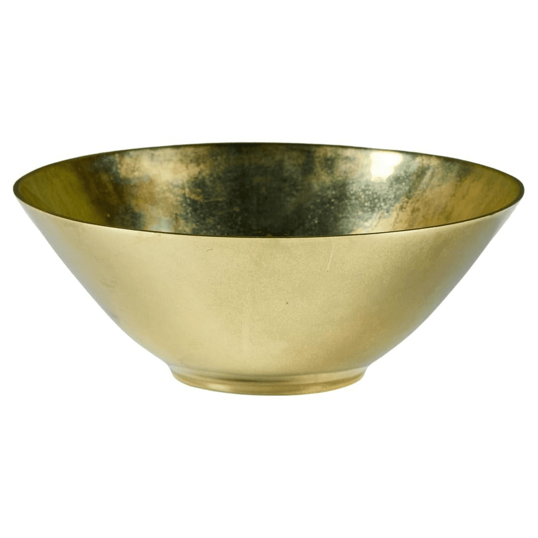 Virginia Metalcrafters Polished Brass Bowl, f_45815202, from DEN