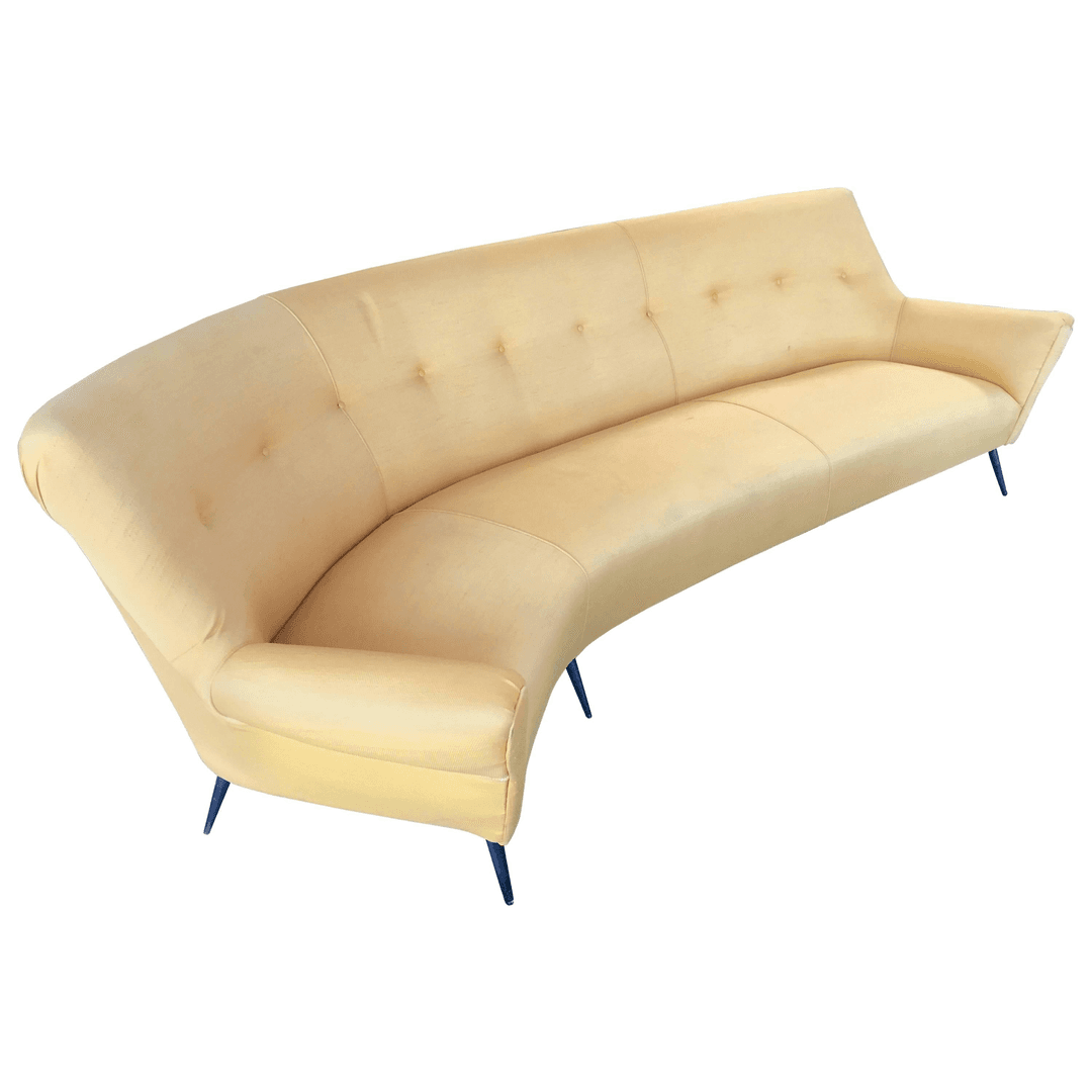 Midcentury Italian Large Curved Sofa, 1950s, f_10904661, from ma+39