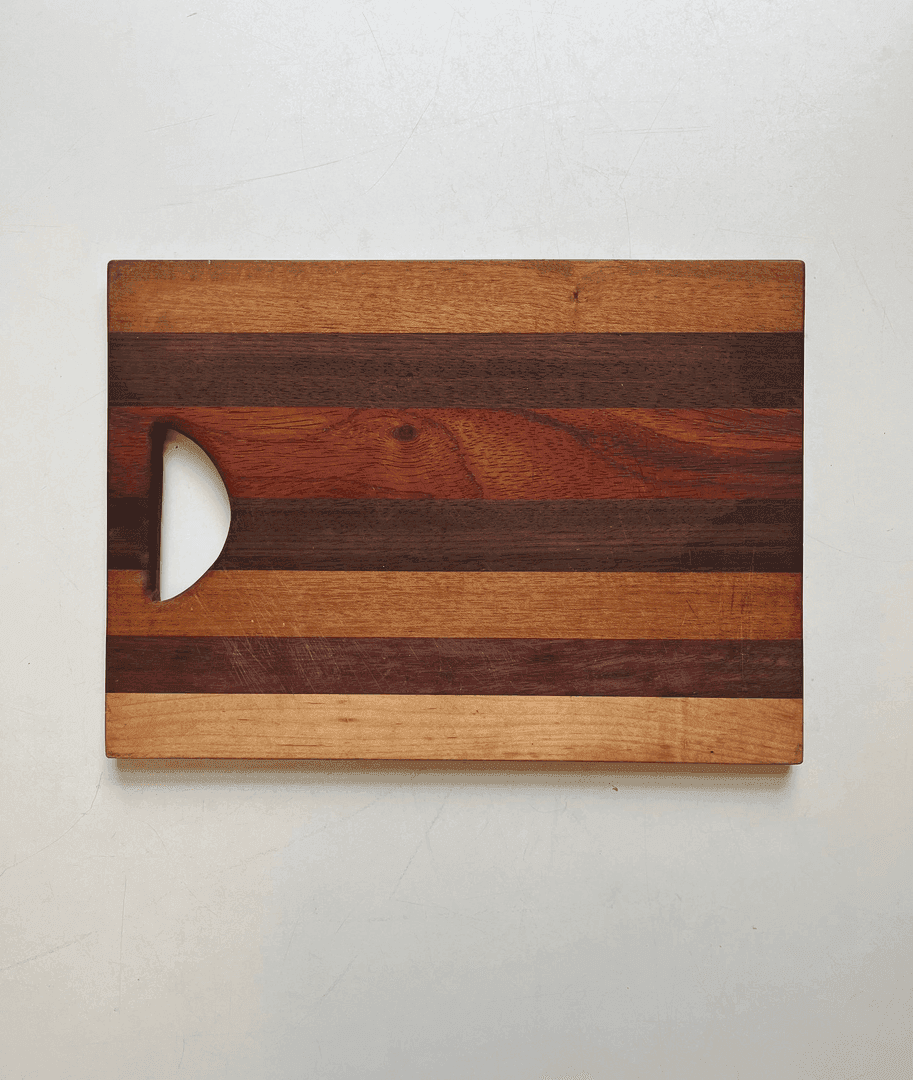 Mulit-Toned Wood Board with Handle Notch, from Hero & Beauty Prop Rental