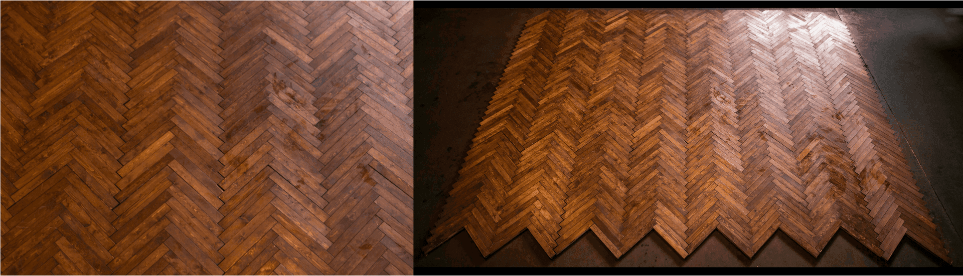 WOOD HERRINGBONE FLOOR, from Depict