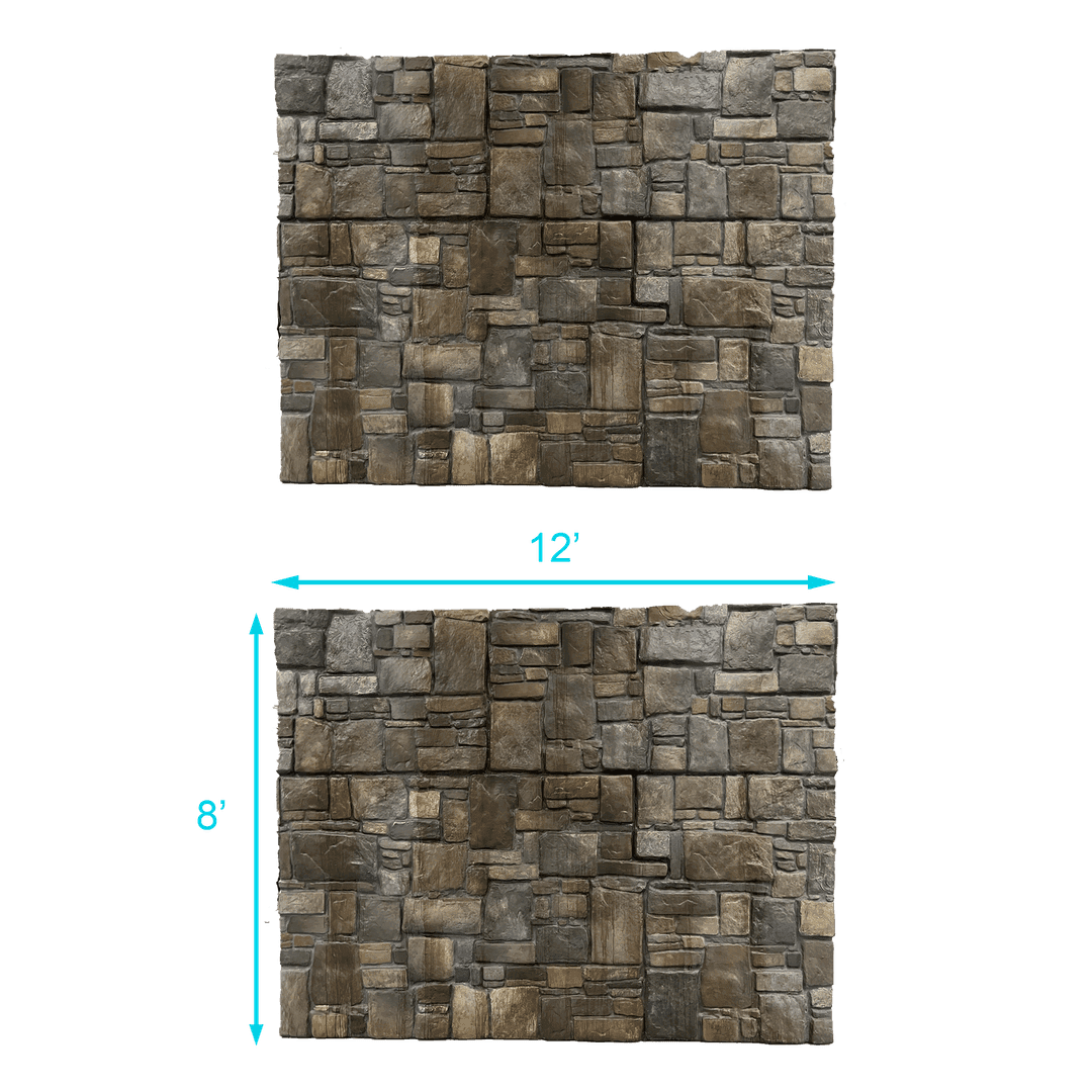 8' X 12' FAUX STONE FLAT, from Depict