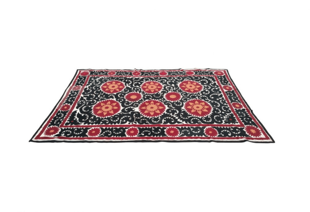 Vintage Large Bukhara Suzani Tapestry, from Kakar House of Design