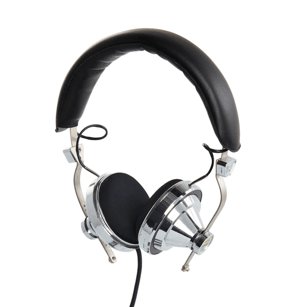 Chrome Vintage On-Ear Headphones, 32533, from Gil & Roy Props