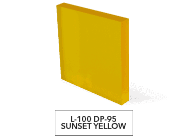 L-100 Sunset Yellow Blur Acrylic, L-100 Sunset Yellow Blur Acrylic, from E&T Plastics