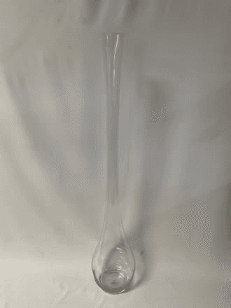 Tall Glass Fluted Vase, PR2340, from Sandy Rose