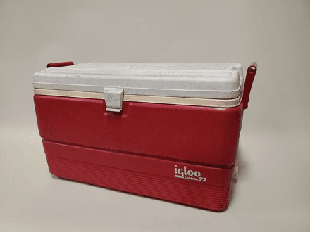 Red Igloo Cooler, 00034, from North Shore Props
