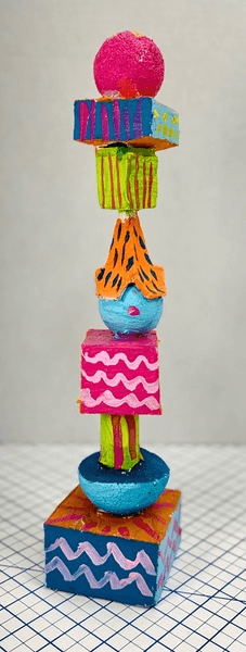 Abstract totem, KS0805, from Lolli Props