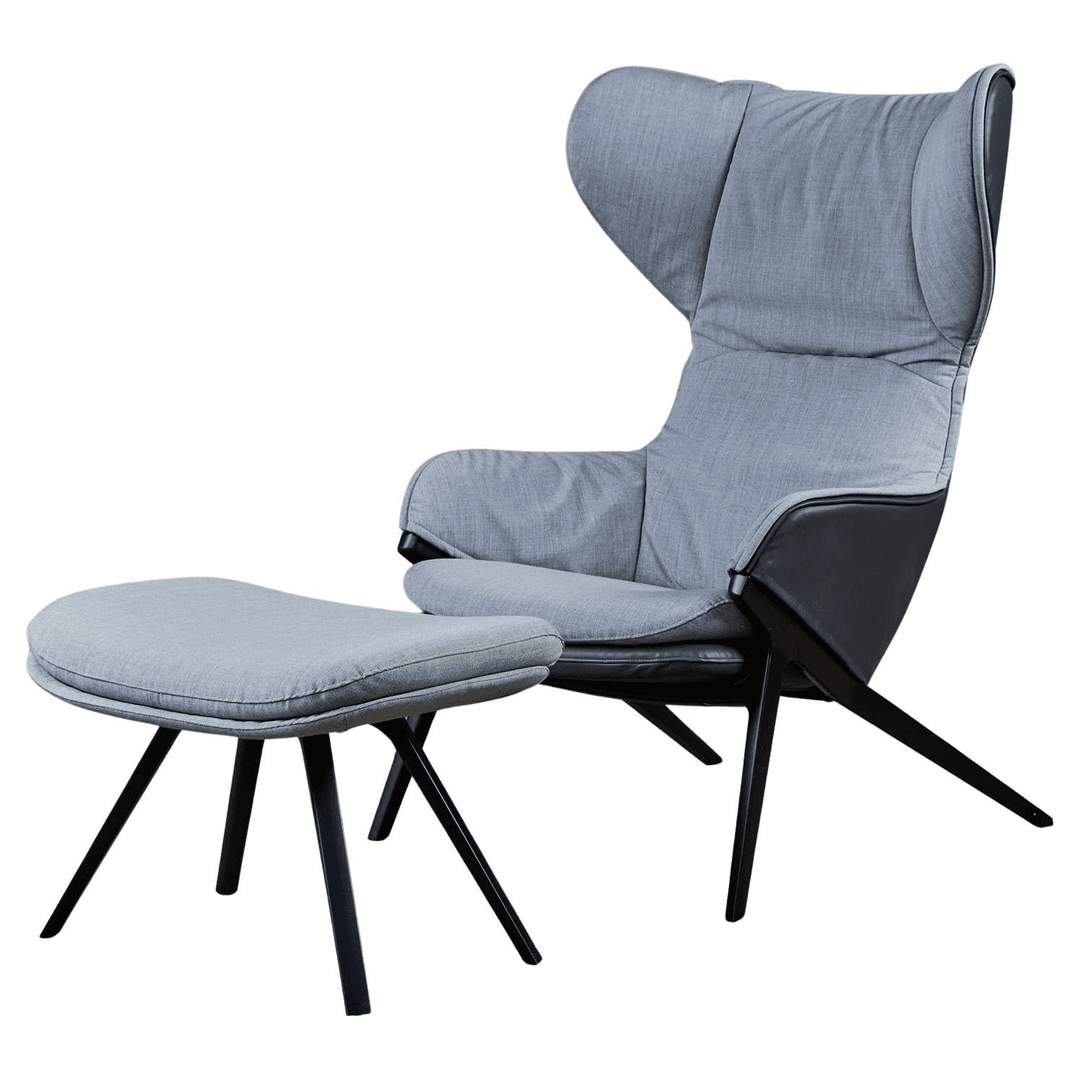 'P22' Lounge Chair and Ottoman by Patrick Norguet for Cassina, f_46022232, from DEN