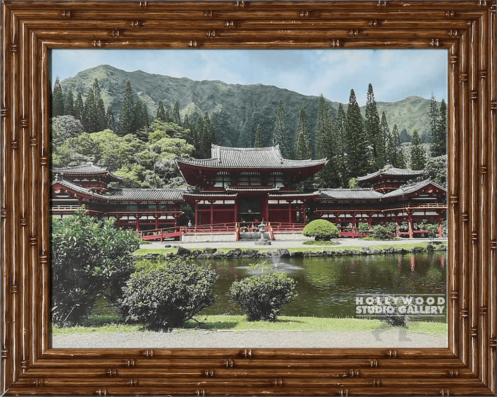 10x12 Byodo Temple Photo Bamboo, RE-109256, from Hollywood Studio Gallery