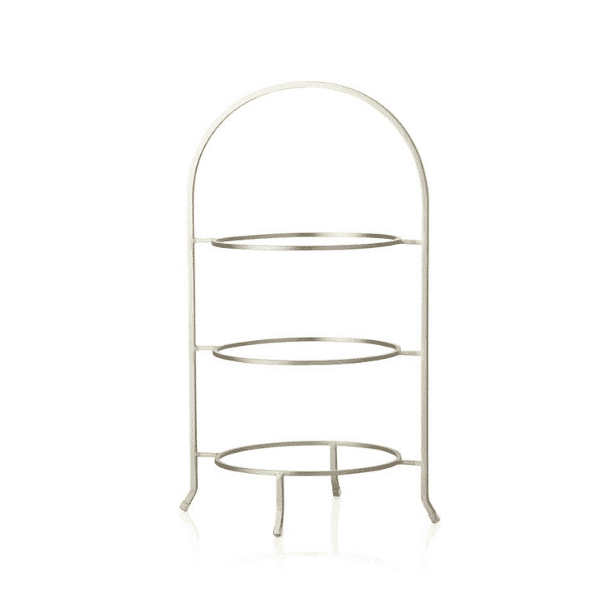3 Tier Nickel Plate Stand, from Atlas Event Rental
