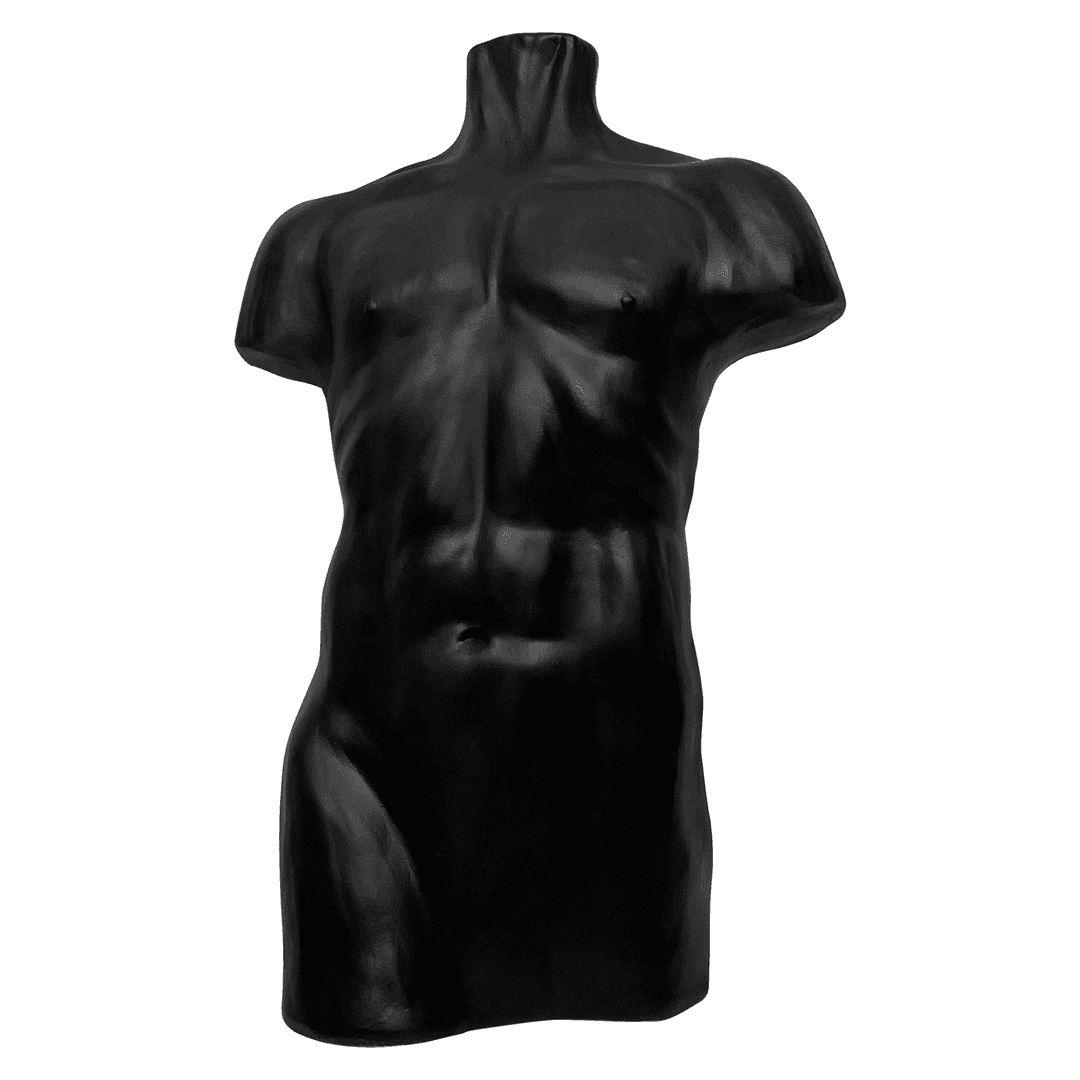 Modern Matte Black Ceramic Torso, f_24268182, from That Galerie, Inc.