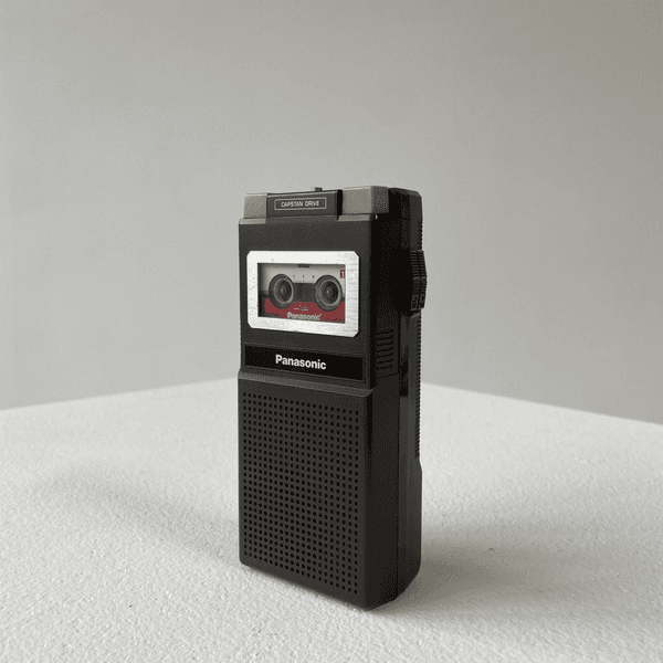 Vintage Grey Panasonic Tape Recorder, AV040, from Girls Girls Girls Studio