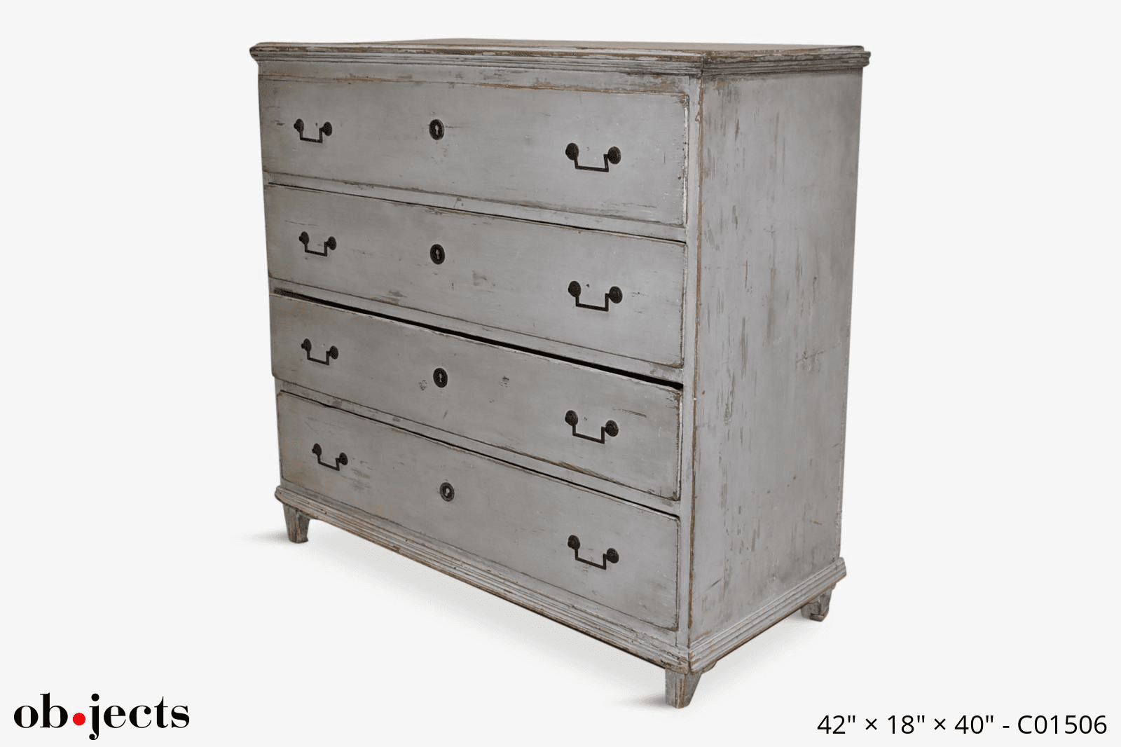 Chest of Drawers Swedish Grey, C01506, from Ob-jects