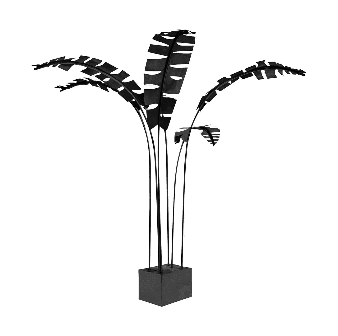 Metal Palm Leaves Black, 6270, from High Style Rentals