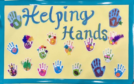 Helping Hands Banner, KS0518, from Lolli Props
