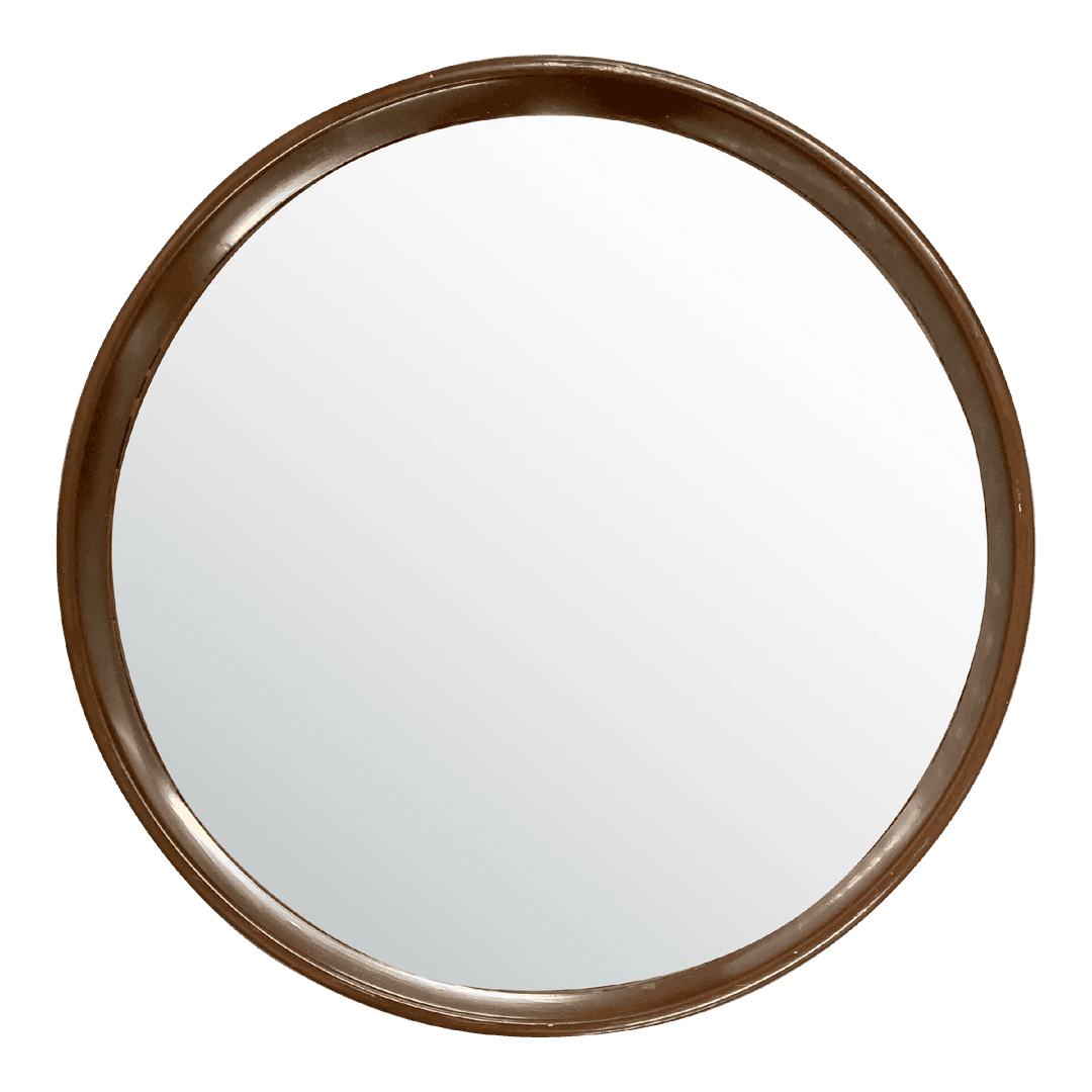 Vintage Round Mirror, from Tiger Oak Brooklyn