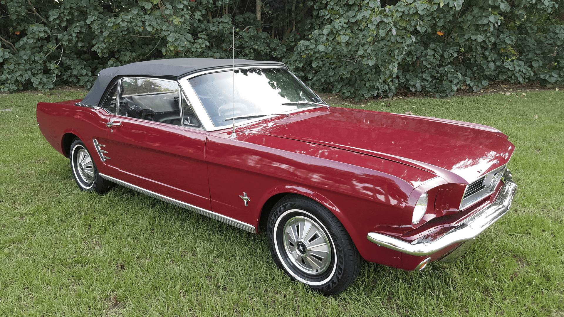 1966 Ford Mustang (dark red), from Miami Vintage Prop Car