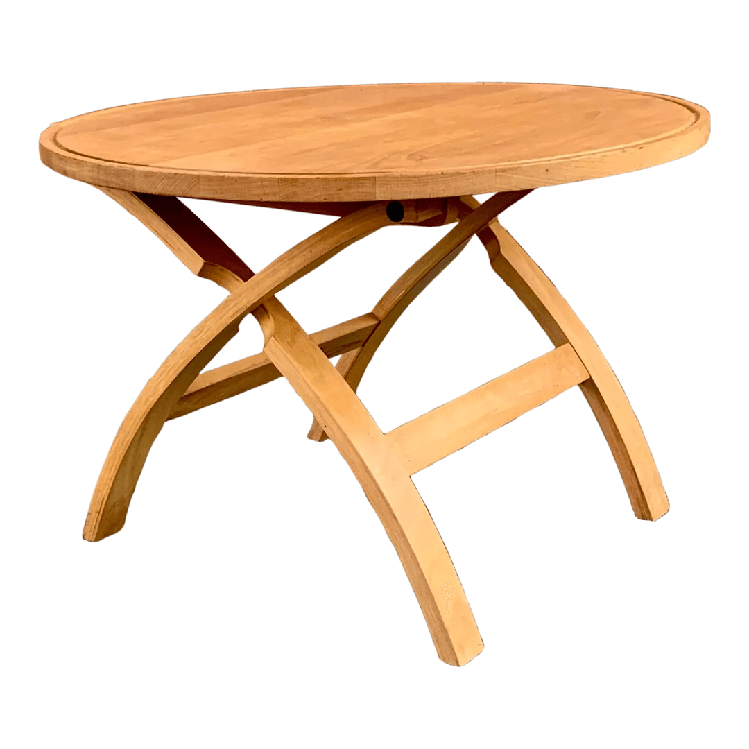 Side Table in Beech by Haslev Furniture From the 1960s, from Tiger Oak Brooklyn