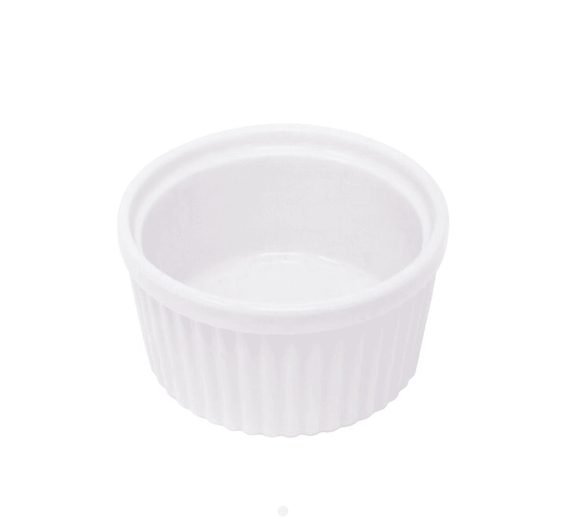 White Remekin Bowl, from All Borough Party Rentals