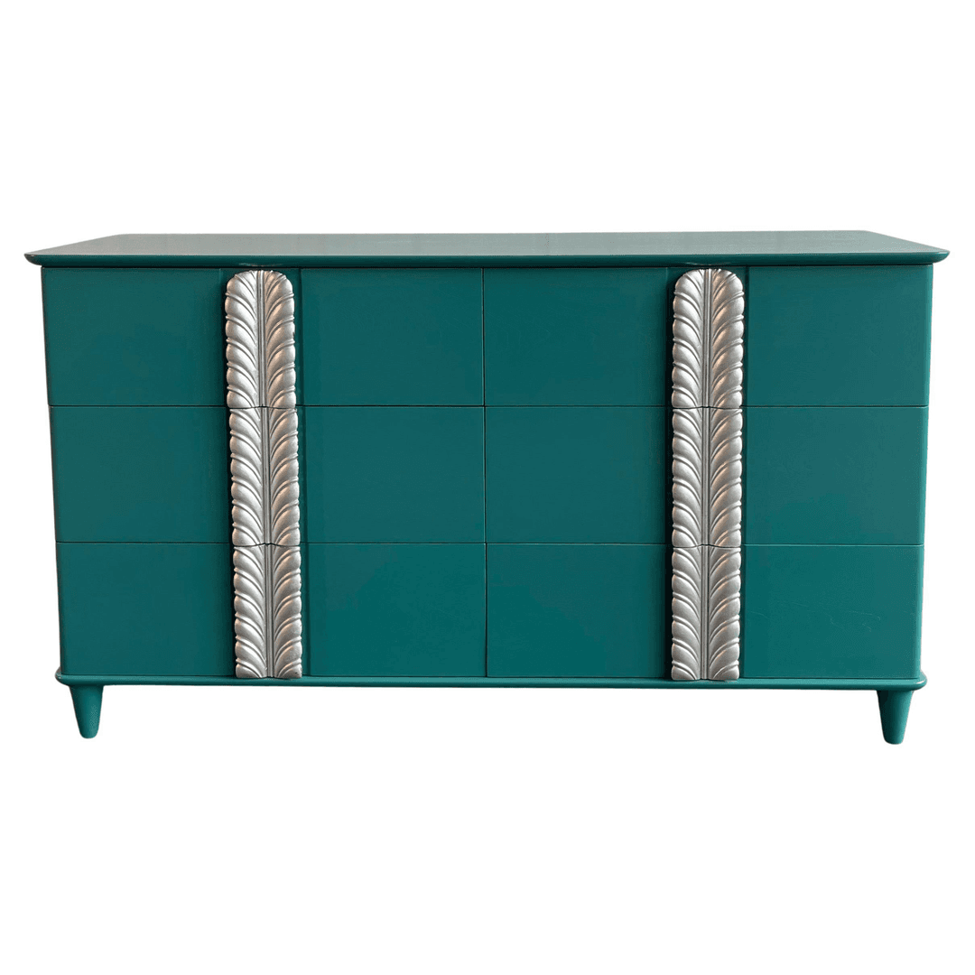 Hollywood Regency Lacquered Mahogany Double Dresser By John Stuart, f_40913162, from City Foundry