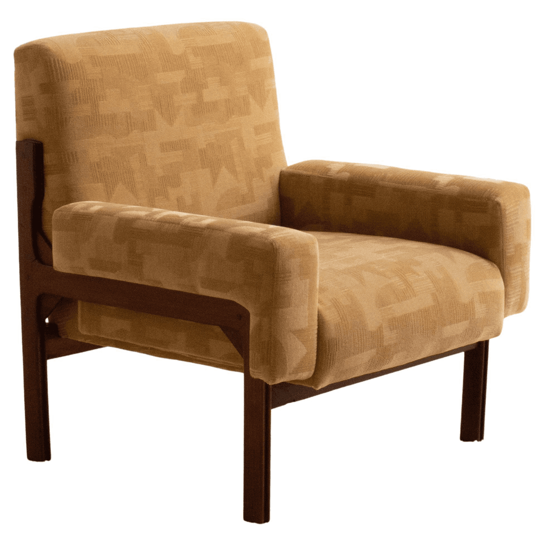 Mid Century Italian Armchair in Cut Mohair, f_44092312, from Fenestella