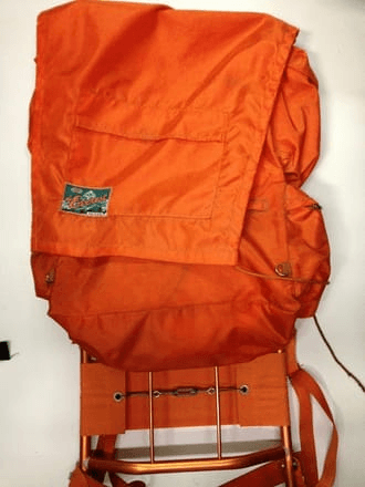 Backpack For Hiking 50's 60's Style Orange, BAG0099, from Athletic Room Sports Props