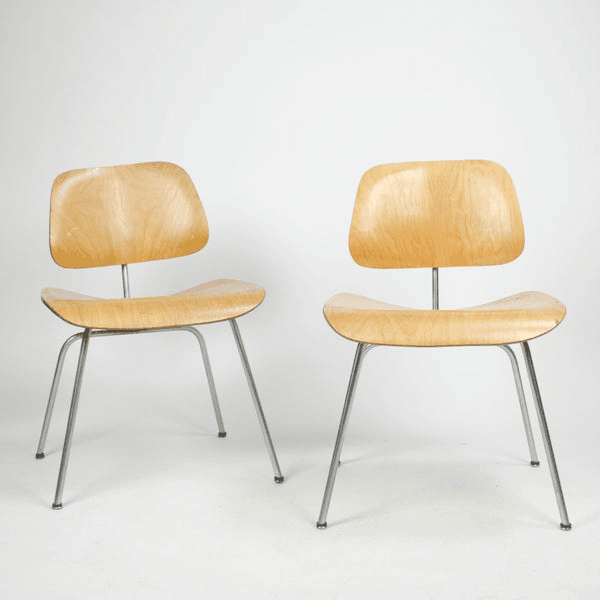 SOLD Pair of Eames for Herman Miller 1951 DCM Dining Chairs Maple Natural (Price for pair), Default28, from D ROSE MOD