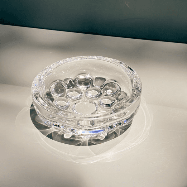 Crystal bubble dish by Orrefors, from Steppe