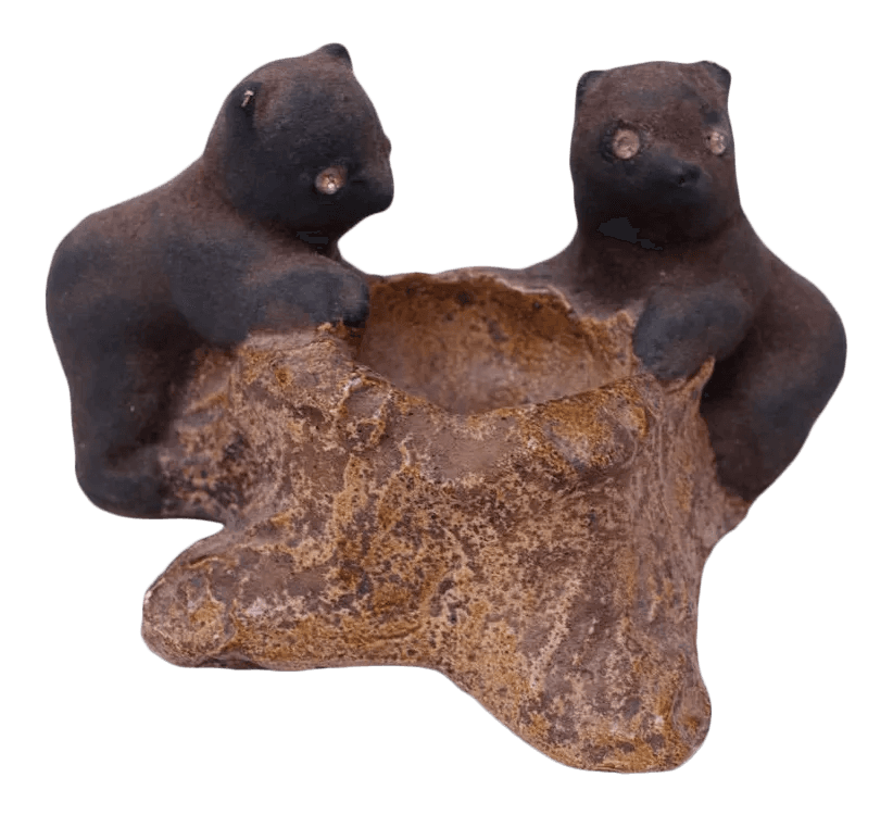 Vintage Chalkware Bear Cub Sculpture, from Jarontiques