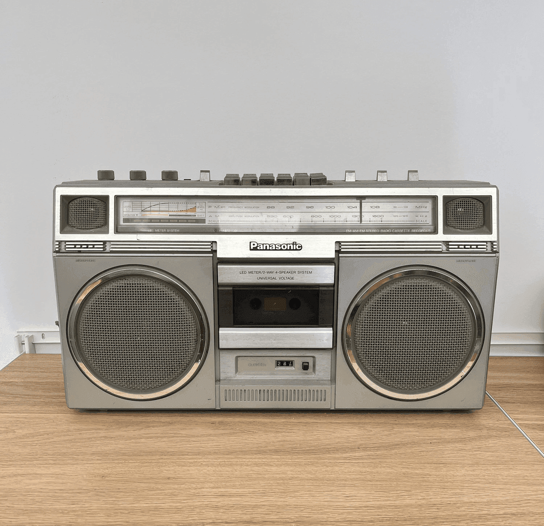 Vintage Boom Box Radio, from Hero & Beauty Prop Rental