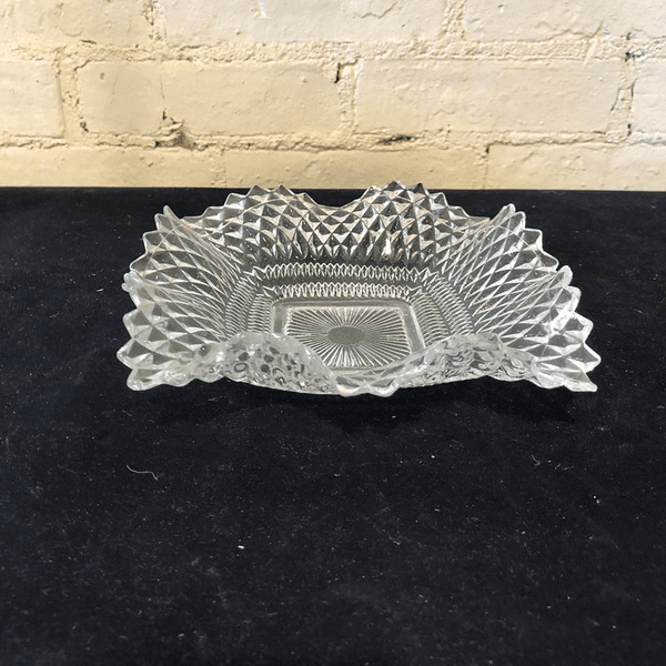 Diamond Cut Square Candy Dish, 31903, from BB Props
